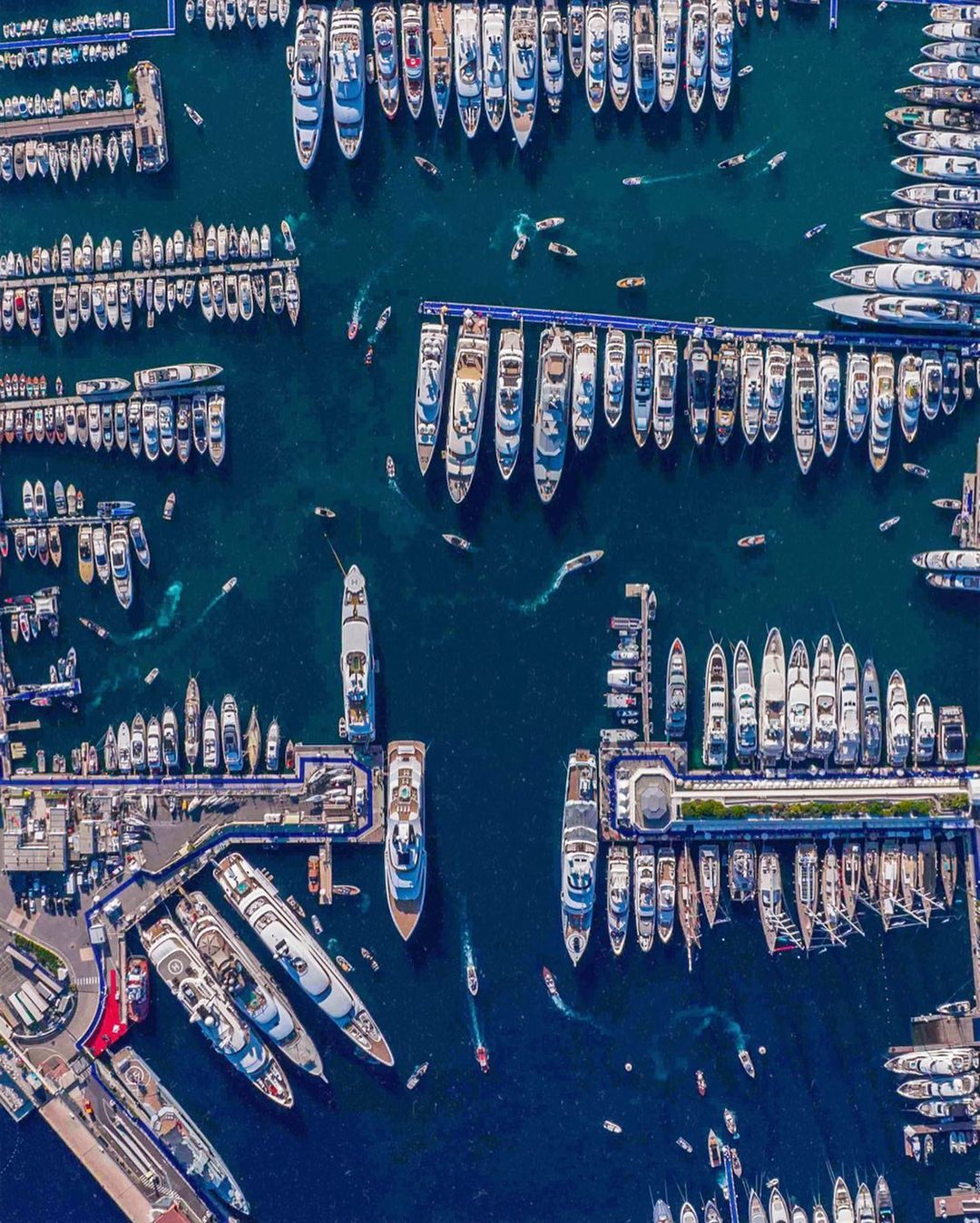 Monaco Yacht Show drone image